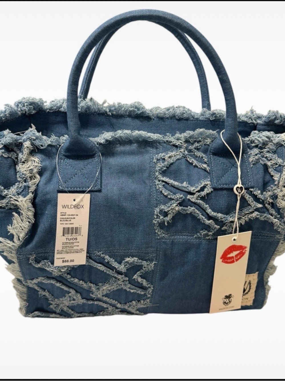 Wildfox Denim Tote Bag New